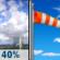 Friday: Chance Showers And Thunderstorms then Sunny